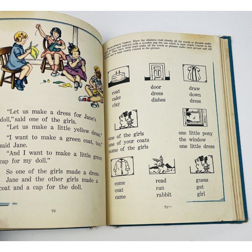 At Work And Play Merton-McCall Pupil Activity Reader School Book 1937 Hardcover - Picture 4 of 10